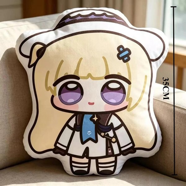 Almohada De Peluche Linda VersióN Q De Phoebe Dibujos Animados Anime Merchandising CojíN Decorativo Para Sofá Del Hogar Regalo Para Amantes Del Anime White-image