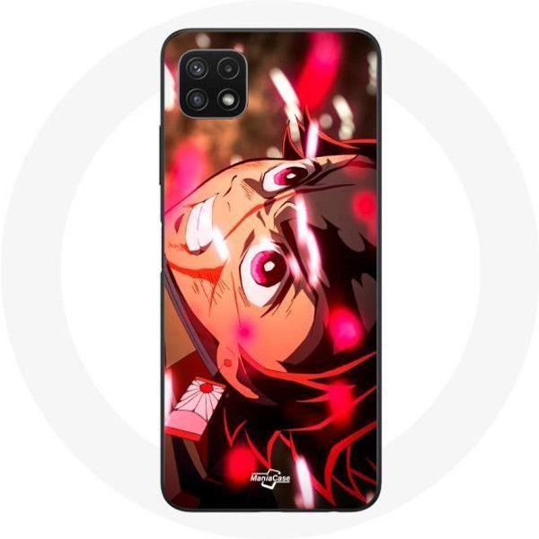 Funda Para Samsung Galaxy A22 5G Tanjiro Demon Slayer Kimetsu No Yaiba Enfadado-image