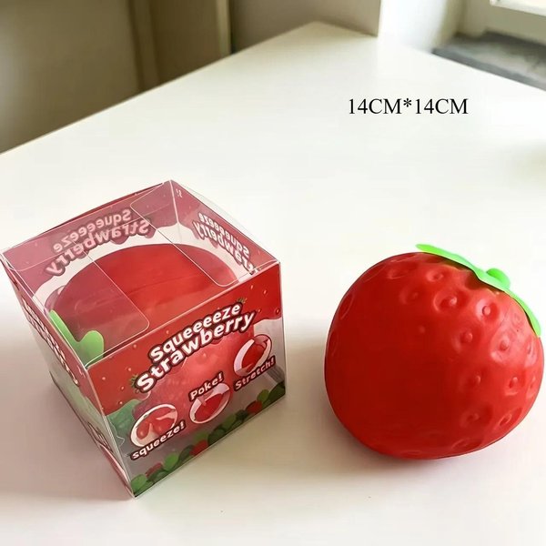 Super Jumbo Truskawka Squishy Powoli PowracająCa Zabawka Antystresowa Zabawki Dla DorosłYch Zabawka Do Redukcji Stresu PiłKi Antystresowe Zabawka Sensoryczna-image