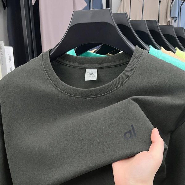Camiseta De AlgodóN Para Hombre Con Cuello Redondo Y Manga Corta Verano Color SóLido Estampado De Letras Casual VersáTil Deportiva Ropa Para Hombre XXL Black-image