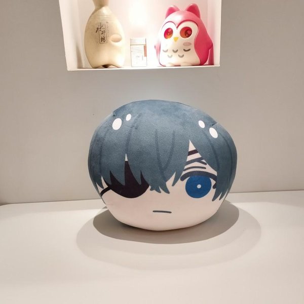Black Butler Public School Arc Wersja Q Pluszowy Wisiorek Ciel Phantomhive Sebastian Plushi0Es Poduszka Prezenty Dla Dziecka Pluszowa Lalka 10CM-image