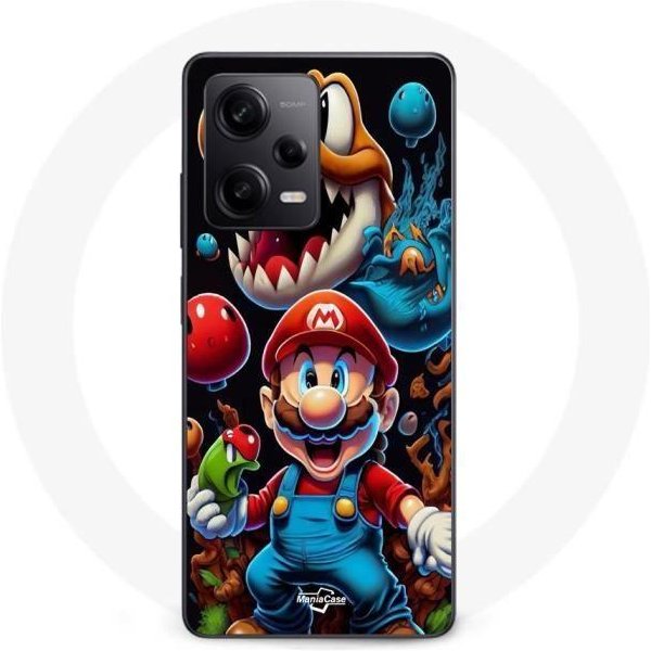 Funda Maniacase Para Xiaomi Redmi Note 12 Pro 5G PelíCula Super Mario Bros Negro-image