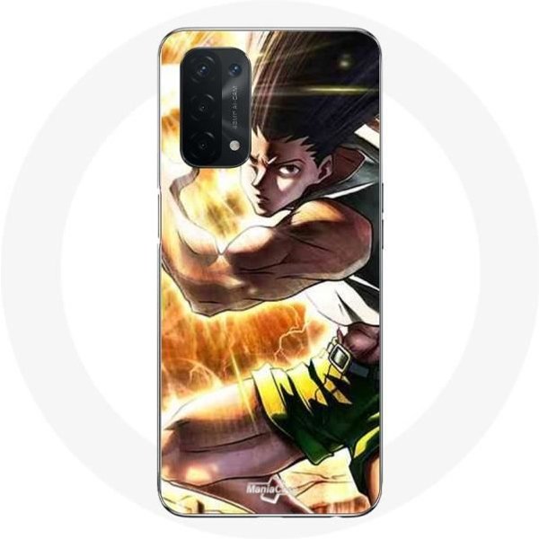 Funda - Maniacase - Oppo A74 5G - Anime Gon Freecss - Silicona - Flexible Negro-image