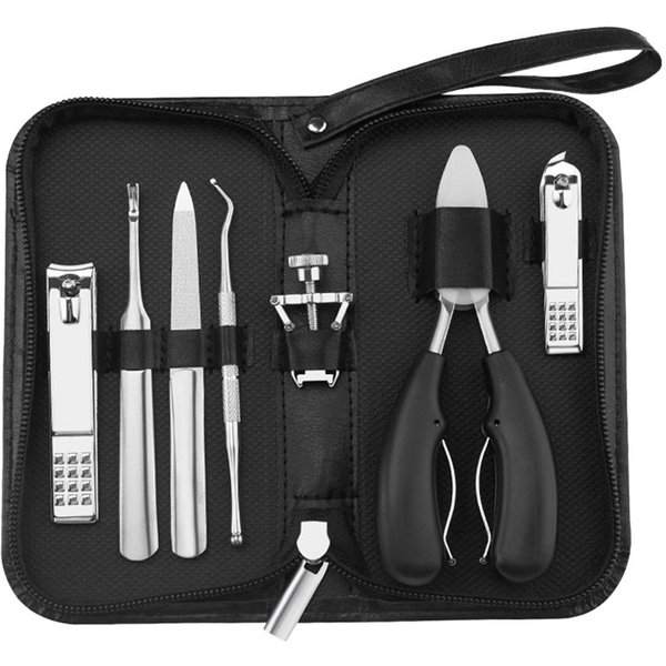 7 Uds Kit De Herramientas Para UñAs Encarnadas Tratamiento De UñAs Herramientas De Pedicura CorreccióN De EliminacióN De UñAs Encarnadas Plata-image