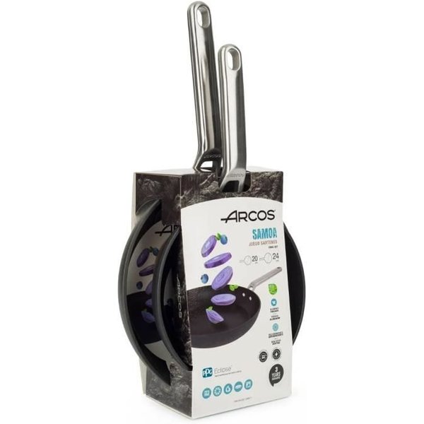 Sartenes - Arcos - Samoa - Aluminio Forjado - Antiadherente - 20/24 Cm - Todo Tipo De Fuego-image