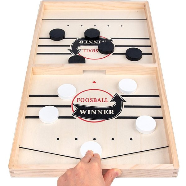 Fast Sling Puck Stół Do Gry W Hokeja Zabawki Stół Super ZwycięZca Sling Puck Bitwa Gra Komputerowa Gra Planszowa Interaktywne Szachy Zabawki Dziecko 54CM*29.5CM(0.9*3.9CM)-image