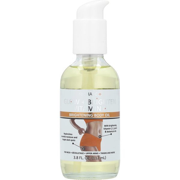Reshape Plus, Vitamina C Iluminadora + Brillo, Aceite Corporal Iluminador, 112Ml (3,8 Onzas LíQuidas) White-image