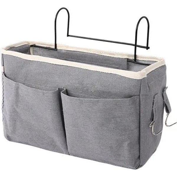 Estante De Almacenamiento Para Mesita De Noche Cesta De Almacenamiento Para Dormitorio Cesta Colgante Para Mesita De Noche Cesta De Almacenamiento Para Mesita De Noche Estante De Almacenamiento Para Cama De Dormitorio Azul-image