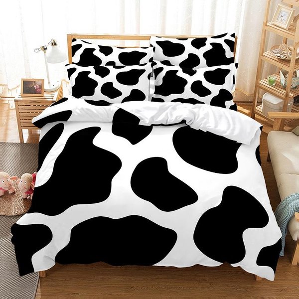 Luksusowy Zestaw PośCieli Zestaw Poszewek Na KołDrę PośCiel 3D Drukowana Cyfrowo PośCiel Rozmiar Queen Fashion Design US Twin(172X218Cm)-image