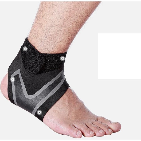 1 Pieza Soporte Deportivo De Tobillo Con CompresióN Estabilizador De Tobillo FéRula Dolor De TendóN Correa Para Alivio Del Dolor Envoltura Para Esguince De Pie LesióN Baloncesto FúTbol XL-image
