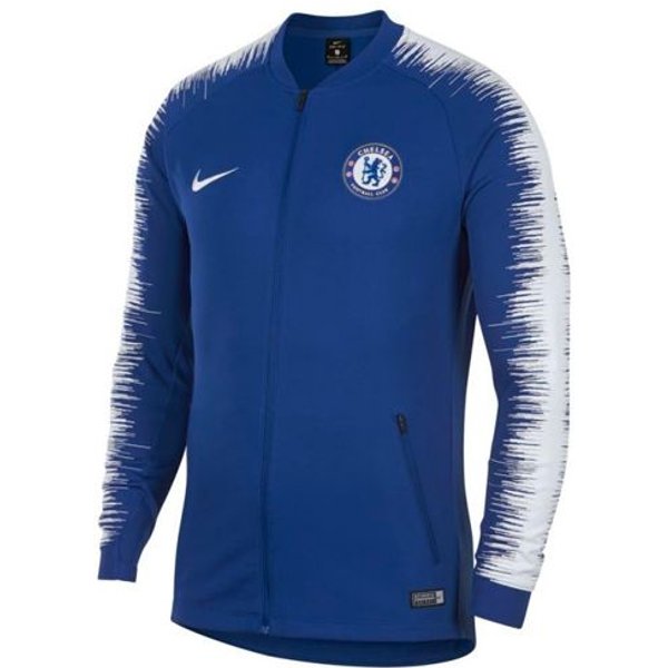 Kurtka MęSka Nike Chelsea Z Nadrukiem Logo LuźNy KróJ DłUgi RęKaw Niebieska AA3330-495 S Blue-image