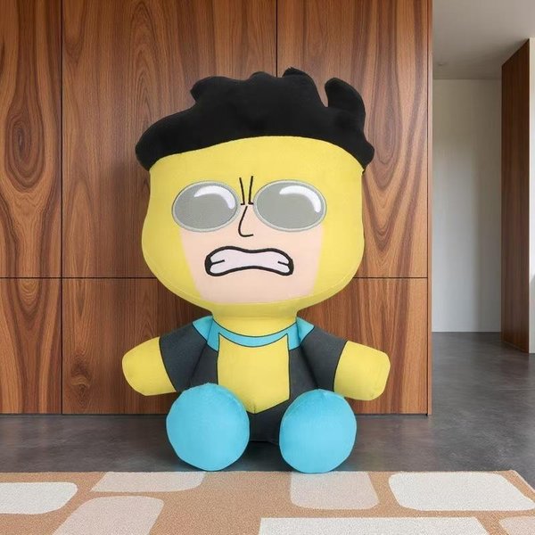 Nowa Pluszowa Lalka Mark Invincible 10Cm Urocza Zabawka Z Akcesoriami Anime Prezent Urodzinowy, śWiąTeczny-image