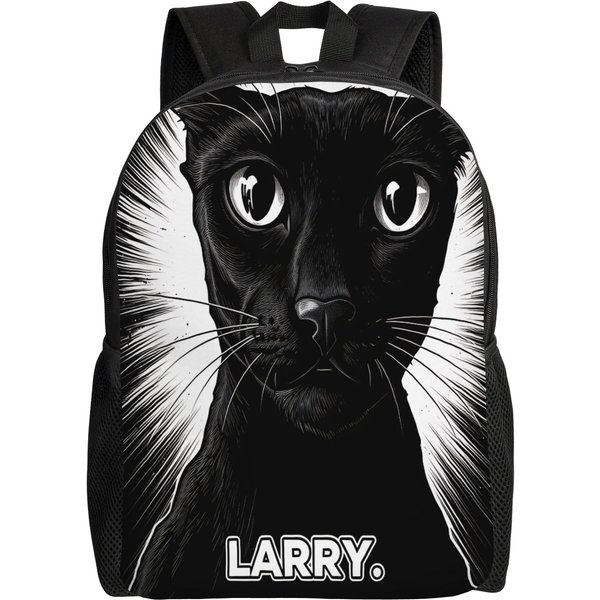 Mochila Meme Cerebro Podrido Larry Gato Maligno Mochilas Deportivas DiseñO De Chica Bolsas Grandes Para Instituto Mochila Casual As Picture-image