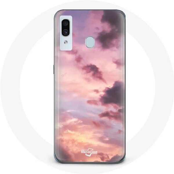 Funda - Samsung - Galaxy A20 - Flexible - Puesta De Sol - Rosa Color Rosa-image