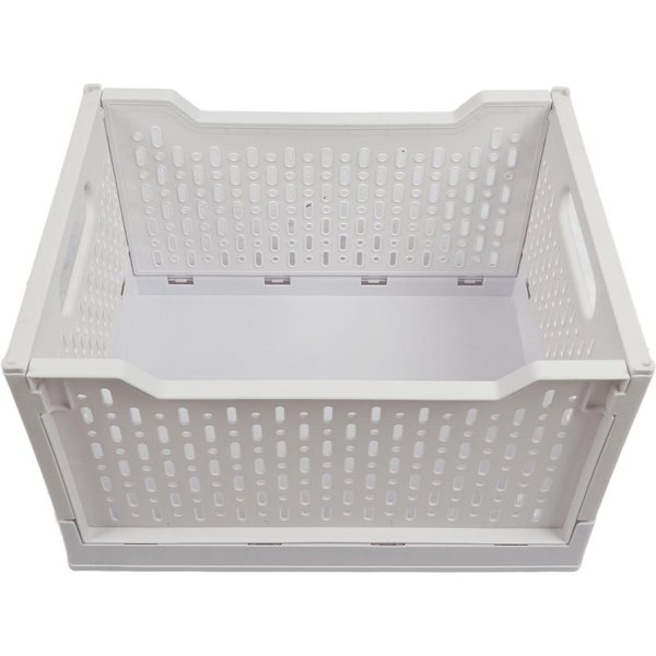 Cestas De PláStico Plegables Apilables MultifuncióN PortáTiles Huecas Cajas De Almacenamiento De PláStico Organizador-image