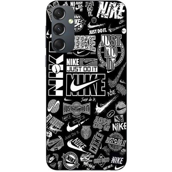 Funda Para Samsung Galaxy S25 Fe Logo Nike Air Graffiti Negro Y Blanco Maniacase Negro-image