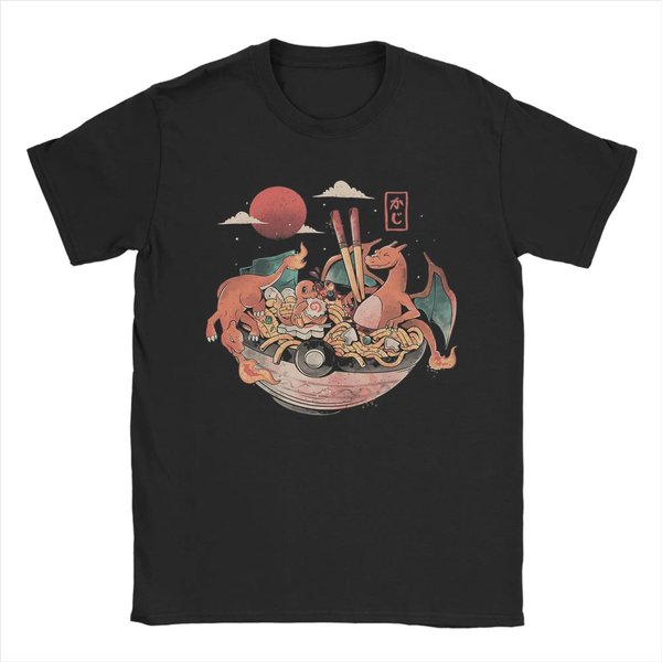 Camiseta Pokemon 2026 Unisex AlgodóN Camiseta Casual Camiseta Cuello Redondo Manga Corta Ropa Verano Deportes Casual Top De Manga Corta M Marfil-image