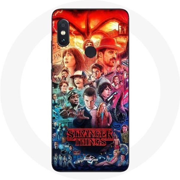 Funda Para Xiaomi Redmi Note 5 Pro Stranger Things Teaser Temporada 4 PóSter Personajes Arte-image
