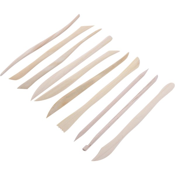 Juego De 10 Herramientas Para Modelar Arcilla De Madera Y Arcilla PoliméRica.-image