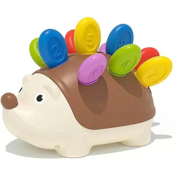 Juguete Educativo Montessori Para El Juego De Motricidad Fina Ideal Para NiñOs PequeñOs 1-3 Erizo Aprendizaje De Contar Y Clasificar Desarrollo Regalos Sensoriales Yellow-image