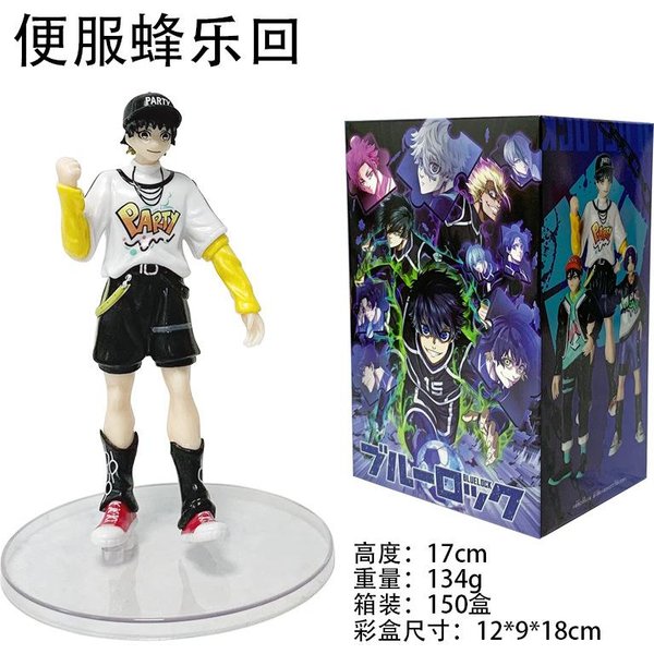 Anime Blue Lock Isagi Yoichi Seishiro Nagi Meguru Bachira Reo Mikage Hyoma Chigiri Rin Itoshi Figurki Zabawki 17Cm No Box-image