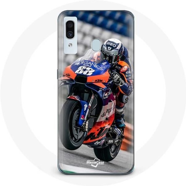 Funda - Maniacase - Samsung Galaxy A30 - Miguel Oliveira Moto GP 88 - Silicona - Flexible Negro-image