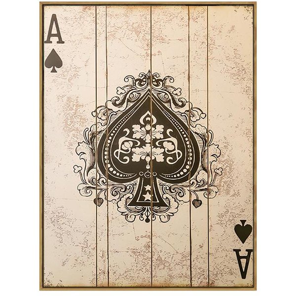 Vintage Poker Plakat Karty Do Gry KróLowa KróL Dekoracyjne Obrazy Plakaty I Wydruki PłóTno Sztuka śCienna Obraz Bar Pub WystróJ Domu 40X50Cm No Framed-image