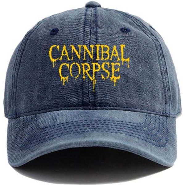 Czapka Z Daszkiem Cannibal Corpse Letnia Zniszczona Czapki Typu Dad Unisex Outdoor Regulowana BawełNiana Czapka MZ-433 Black-image