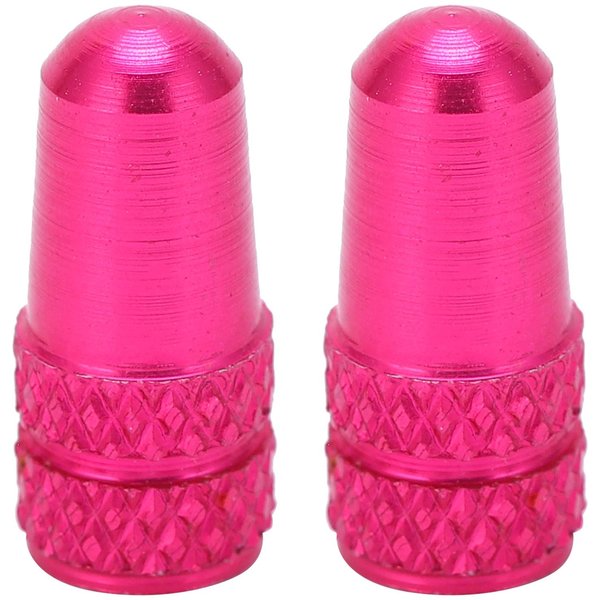 2 Piezas Tapones De VáLvula Presta Cubierta De VáStago De VáLvula De Bicicleta AleacióN De Aluminio Tapones De VáLvula De NeumáTico De Bicicleta Cubrepovosrosa Rojo Rosa-image