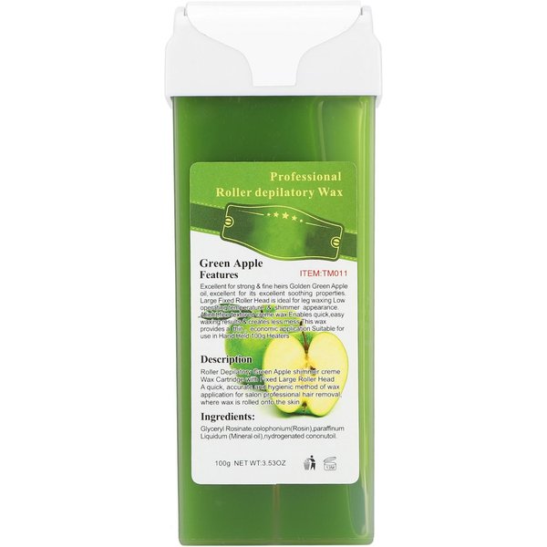 Calentador De Cera Depilatoria 100G Cera Depilatoria Profesional En Roll-On Cera Depilatoria Casera Cera En Roll-On Verde Green-image