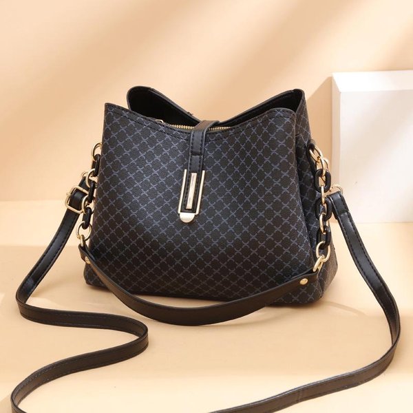 Moda Damska Torebka Typu Bucket Crossbody Vintage FręDzle Designerska Torba Wysokiej JakośCi Torba Na Ramię Ze SkóRy PU Prosta Torebka 26X12X19Cm-image
