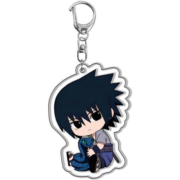 Naruto Shippuden Uzumaki Naruto Akrylowy Breloczek Dwustronna Figurka Anime Wisiorek Do Plecaka Breloczek Do Kluczy Prezent Dla FanóW 55Mm Black-image