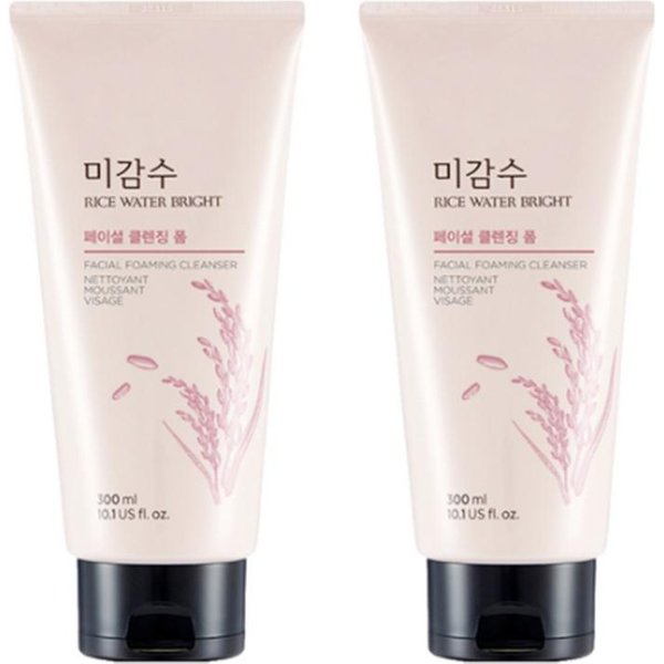The Face Shop Rice Water Bright PieniąCy Się żEl Do Mycia Twarzy 300Ml – PodwóJne Opakowanie (2 Opakowanie)-image