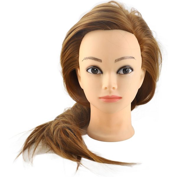 Cabeza De Maniquí De PráCtica, MuñEca De CosmetologíA, Cabeza De Entrenamiento De PeluqueríA Con Cabello-image