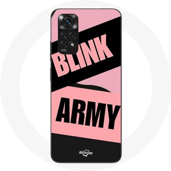 Funda Para Xiaomi Redmi Note 11 4G BTS Army Y Blackpink Blink Rosa Negro-image