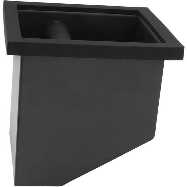 Caja De Golpes De Café Empotrada Sin Fondo Cubo De Escorias Para Golpear Café Café Bar Caja Para Posos De Polvo Negro-image