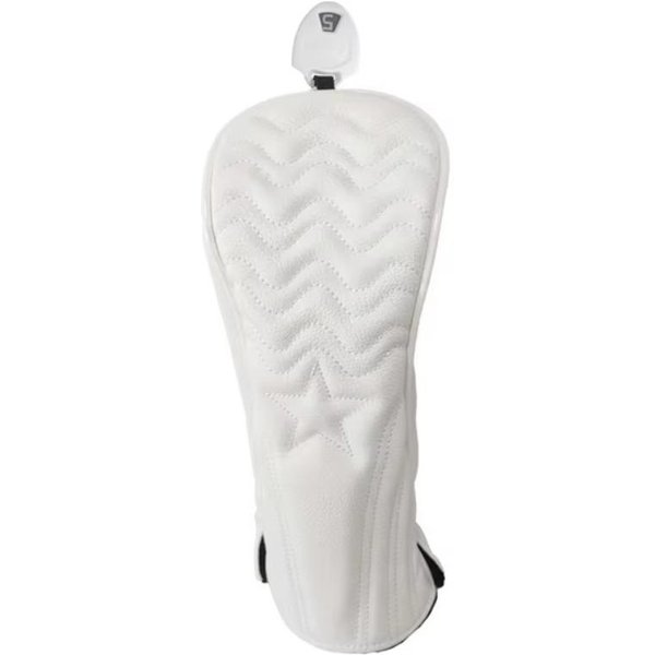 Funda Impermeable Para Maderas De Golf Cuero PU Protector De Palo De Golf Funda Para Cabeza De Golf Deportes Al Aire Libre Fairway White-image
