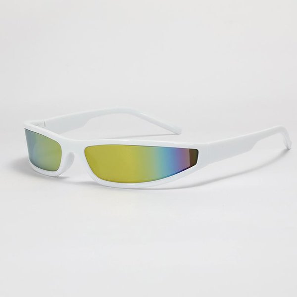 Montura Rectangular Estrecha PequeñA Montura Gafas De Sol Gafas Ropa De Calle Para Mujer Y2K Gafas De Sol Para El Sol Femenino Tendencia CláSico Deportivo Gafas De Sol As Shown-image