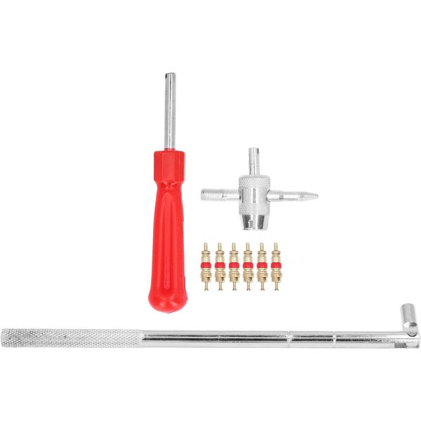 Kit De Herramientas De ReparacióN, ExtraccióN E InstalacióN De Extractores De VáLvulas De NeumáTicos Para AutomóViles, Bicicletas Y Motocicletas.-image