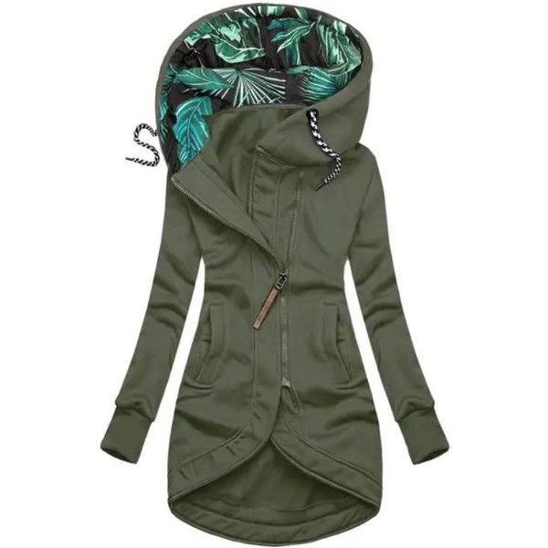 Chaquetas Y Abrigos De Manga Larga Casuales Vintage De Color SóLido Con Estampado Para Mujer Hnxc OtoñO Invierno XXL Black-image
