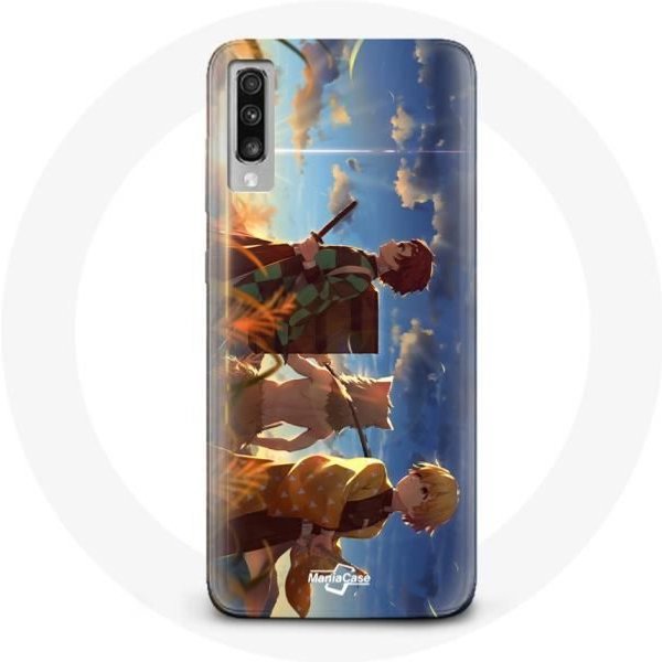 Funda Para Samsung Galaxy A50 Tanjiro Inosuke Y Zenitsu Demon Slayer Kimetsu No Yaiba Anime Manga-image