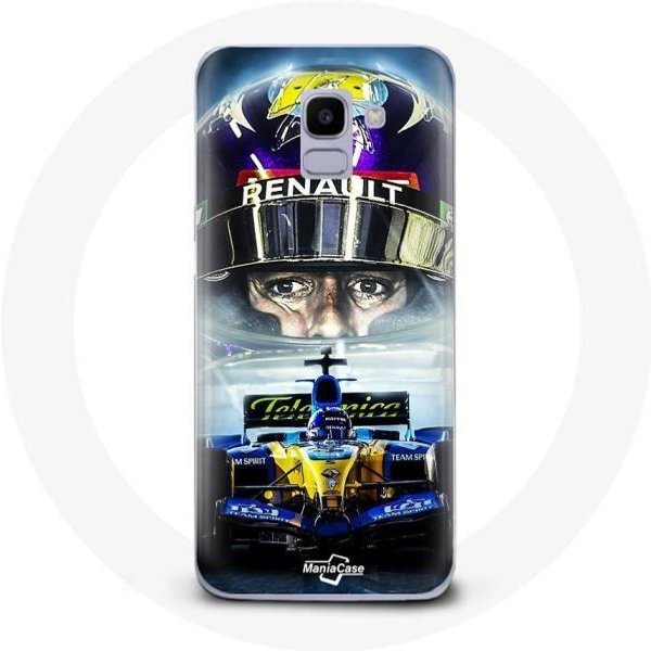 Funda - Maniacase - Samsung Galaxy A8 2018 - FóRmula 1 - Fernando Alonso - Flexible-image