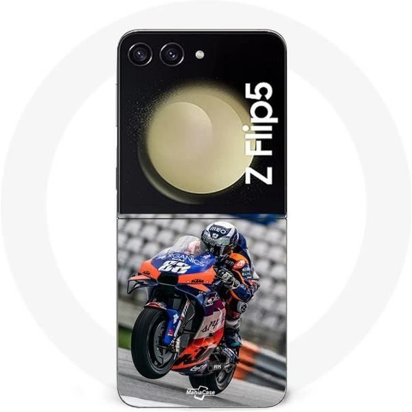Funda - Maniacase - Samsung Galaxy Z Flip5 - Miguel Oliveira Moto GP 88 - Silicona - Suave Negro-image