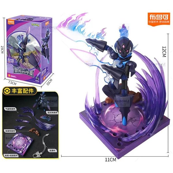 Blokees Original Pokemon Ceruledge Charizard Snorlax Scyther Lucario Greninja Meowscarada Bloques De ConstruccióN Figura De AccióN Juguete Regalo-image