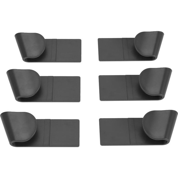 6 Piezas Hogar Sin Taladro Montado En Pared Estante Organizador Soporte Para Tapa De Olla Utensilios De Cocina-image