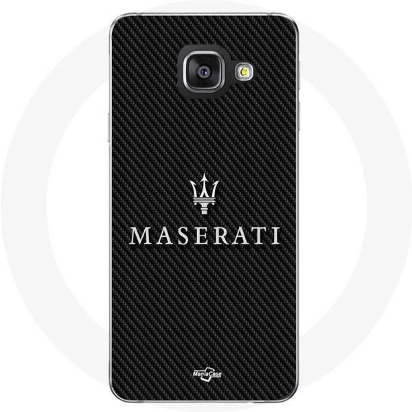 Funda - Maniacase - Samsung Galaxy A5 2017 - Maserati - Blanco Fondo Carbono - Silicona Negro-image