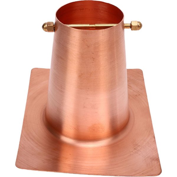 Miedziany Adapter Do ŁAńCucha Deszczowego Z MosiężNą ŚRubą Adapter Rury Rynnowej Do MontażU Rury Spustowej-image
