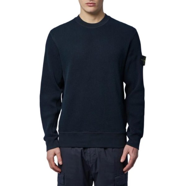 Stone Island Bluza Z DłUgim RęKawem I Naszywką, Z OkrąGłYm Dekoltem, MęSka L1S156100056S0044-V0020 XL-image
