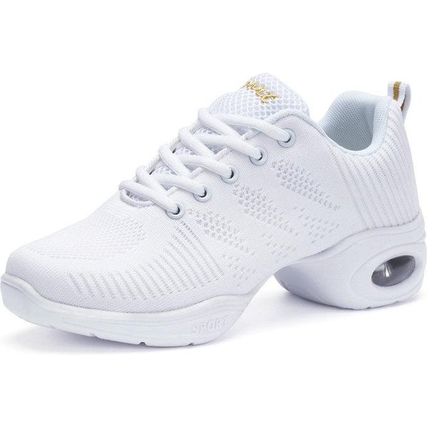 Zapatos De Baile Para Mujer, Jazz, Baile De SalóN, CóModos, Pu, Suela Exterior Blanda, Entrenamiento, Transpirables, Modernas Zapatillas De Baile Tango 38-image