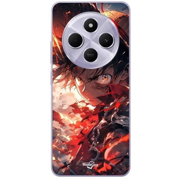 Coque Xiaomi Redmi 14C One Piece Luffy éNervé Art Manga Anime Copie Maniacase-image